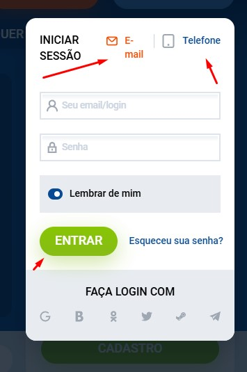 Como fazer login na Mostbet