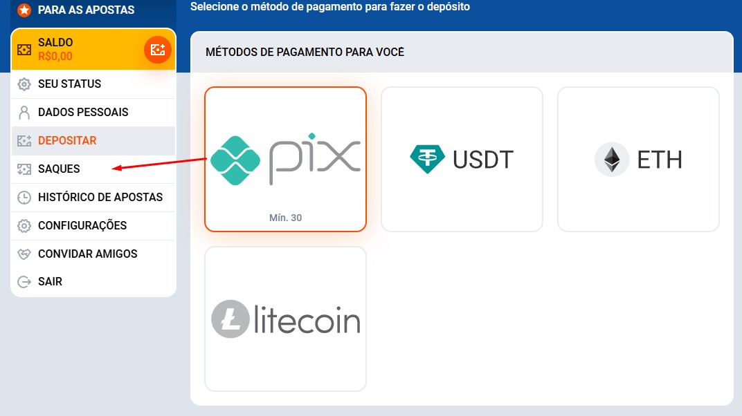 Gerenciamento de Depósitos e Saques pelo Aplicativo Mostbet