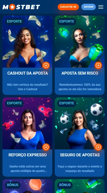 Bônus de Boas-Vindas no Mostbet App