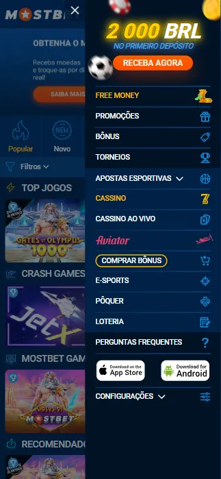 Localize a seção de downloads