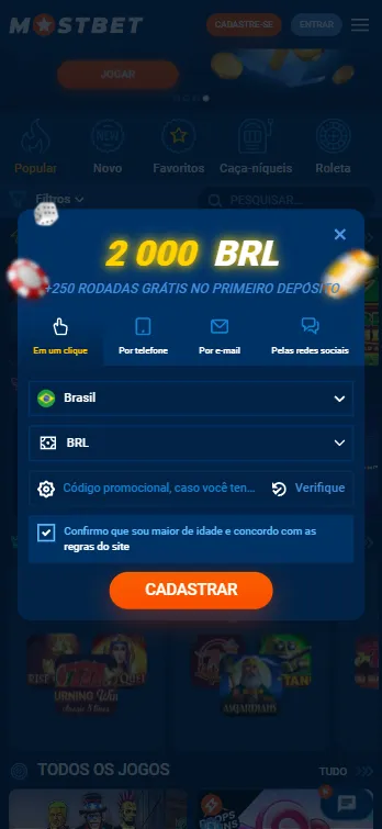 Como fazer apostas na Mostbet usando o celular?